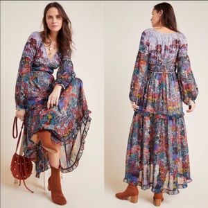 Anthropologie Maeve Annabella Maxi Dress Size 6